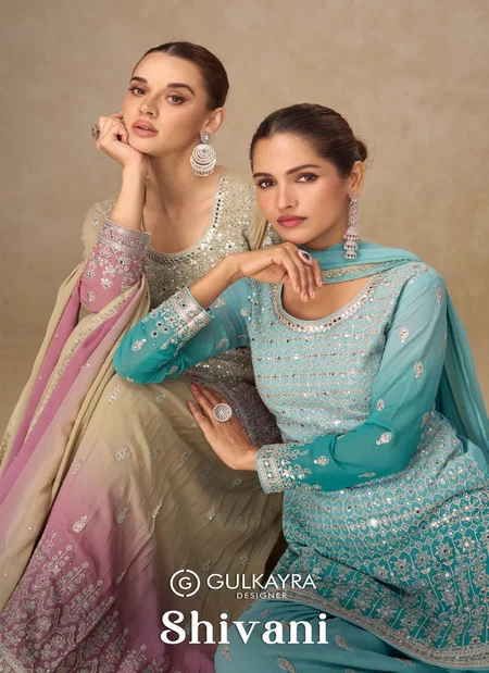 Shivani By Gulkayra Georgette With Embroidery Work Salwar Kameez Online Wholesale